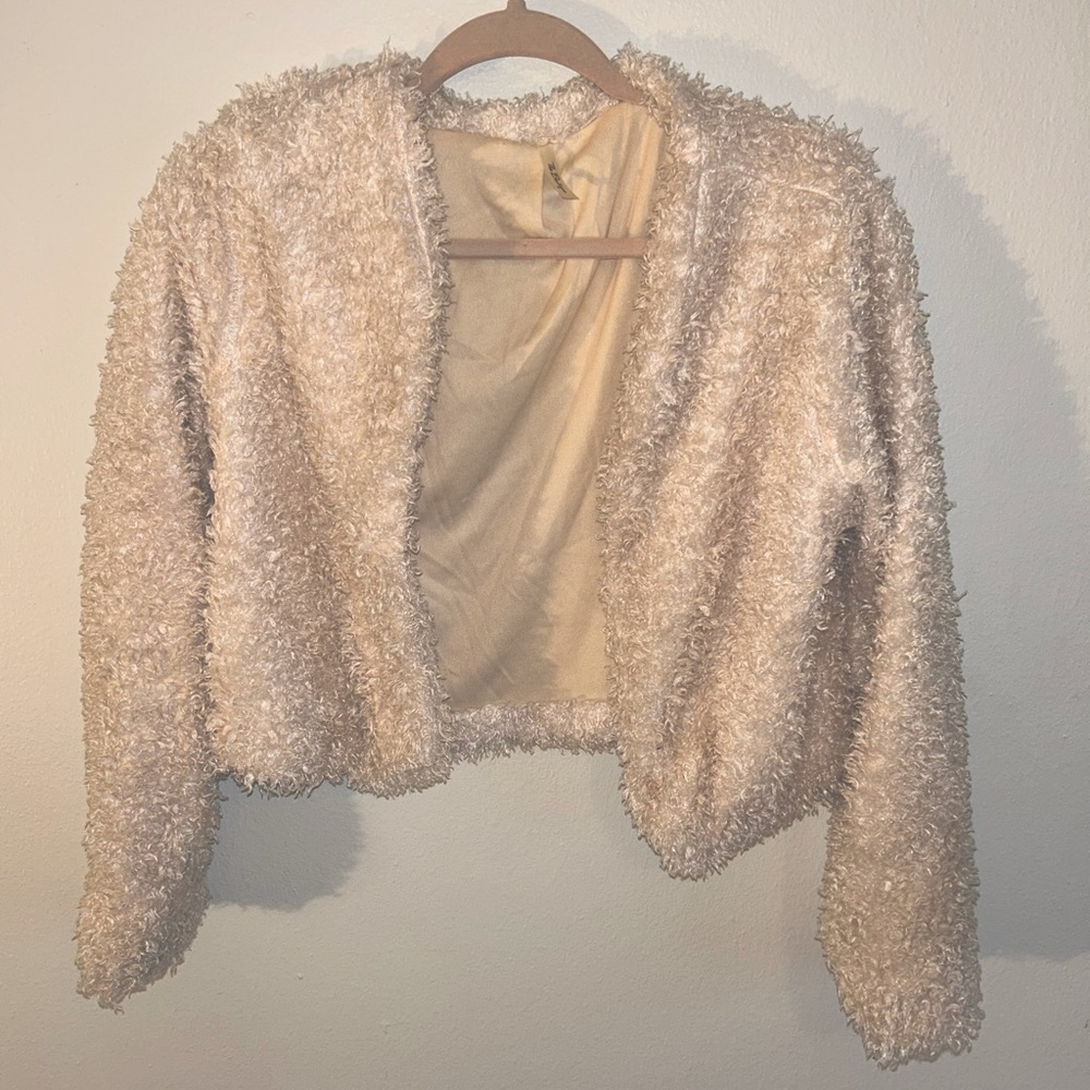 Crop Faux Fur Coat